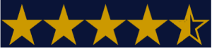 4.5-star rating dark blue background