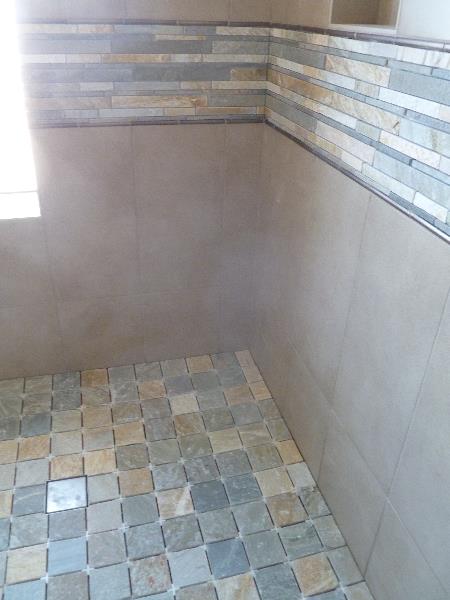 Master shower floor